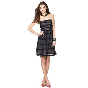 Marc by Marc Jacobs Dea Strapless Dress $328 Jet Blue Size 2 Pleated Ruffles